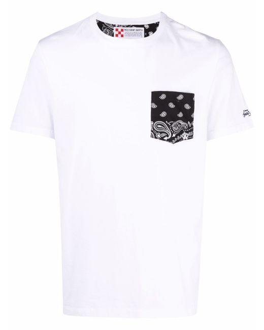 Mc2 Saint Barth bandana-print pocket T-Shirt