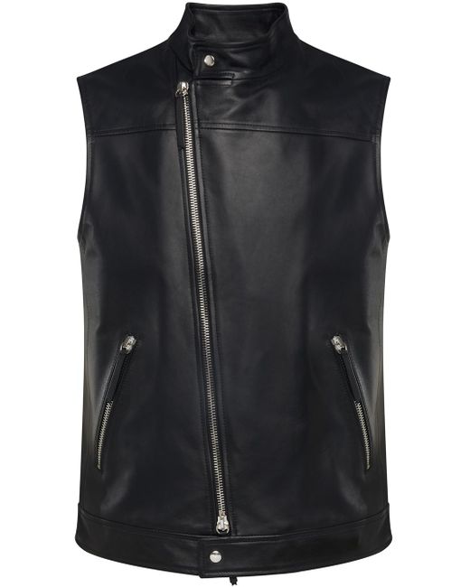 Giuseppe Zanotti Design leather zip-up waistcoat