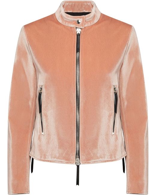 Giuseppe Zanotti Design velvet zip-up jacket