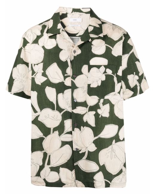 Closed floral short-sleeve shirt