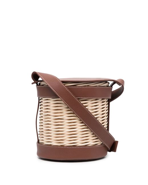 Gatti Lily straw bucket bag