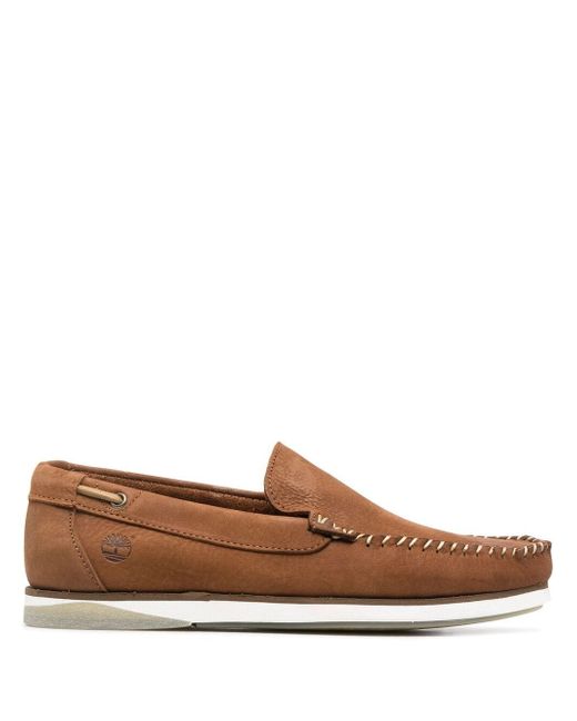 Timberland whipstitch-detail loafers