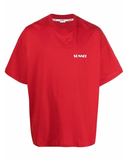 Sunnei logo-print crew-neck T-shirt