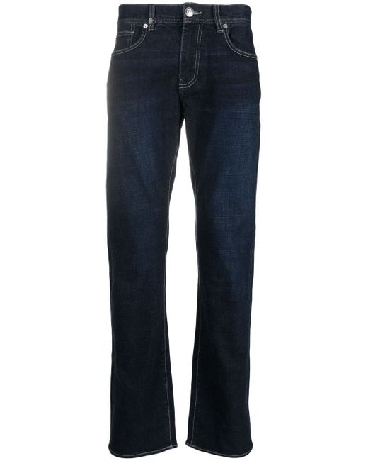 Armani Exchange dark-wash straight-leg jeans