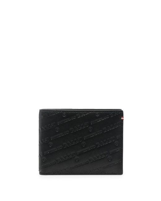 Bally logo-embossed bi-fold wallet