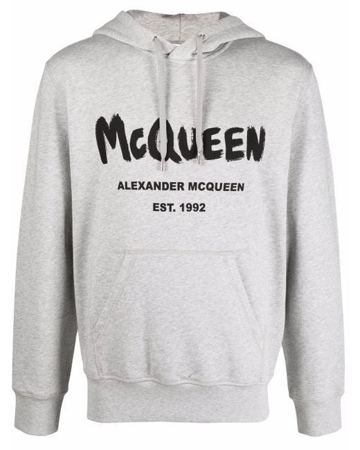 Alexander McQueen logo-print hoodie