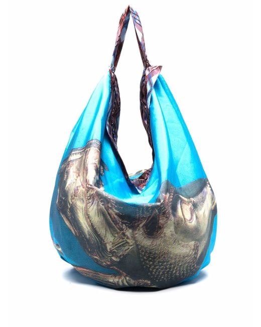 Chopova Lowena scuba-print shoulder bag
