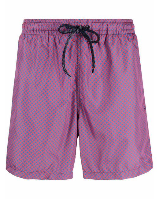 Drumohr patterned drawstring swim shorts