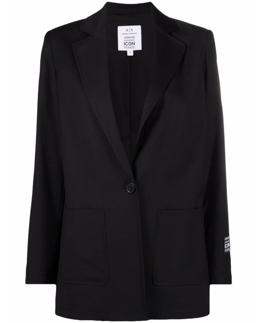 Armani Exchange single-buttoned tailored blazer