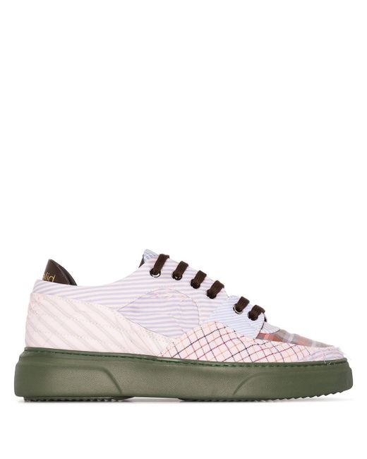 By Walid patchwork low-top sneakers
