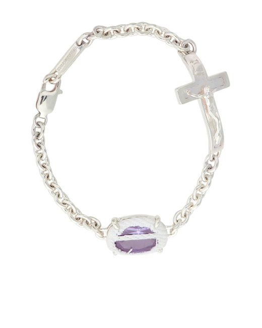 Sweetlimejuice Oval Crucifix chain bracelet