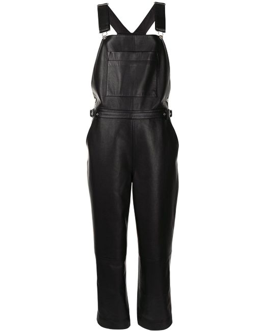 Proenza Schouler White Label belted nappa leather jumpsuit