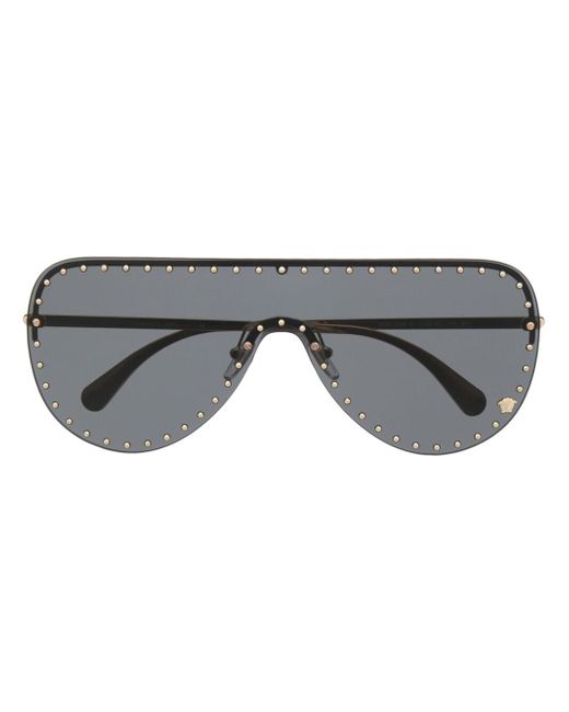Versace aviator-style stud-detail sunglasses