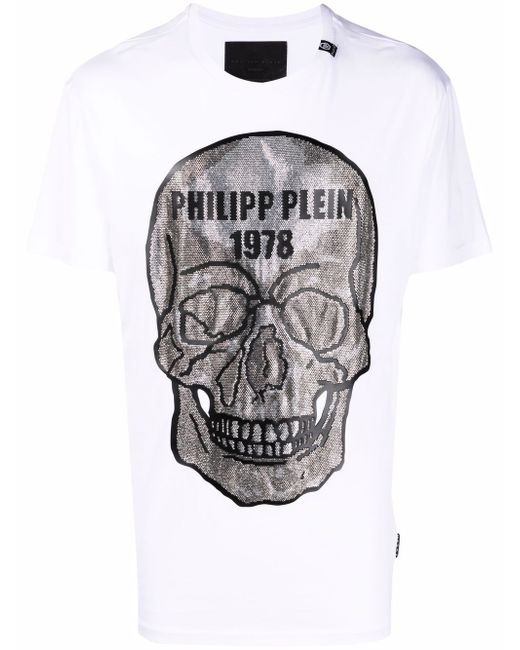 Philipp Plein crystal skull cotton T-shirt