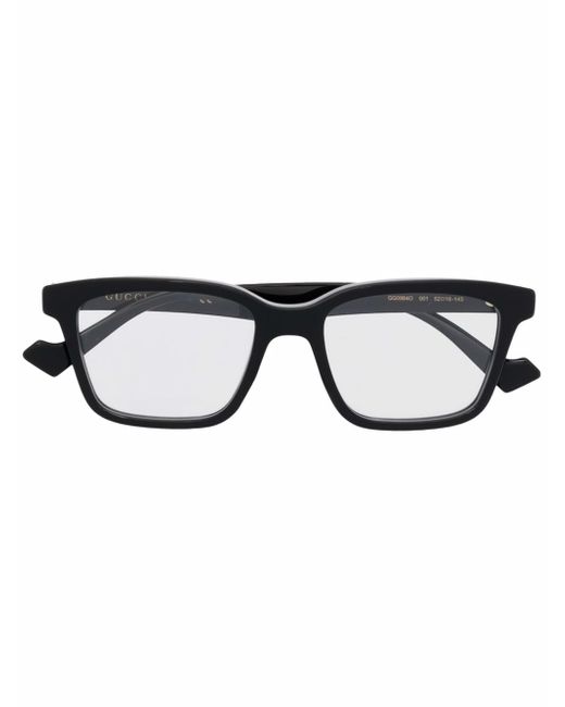 Gucci rectangle-frame clear glasses