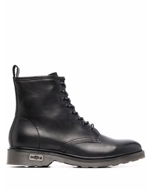 Cult lace-up leather ankle boots
