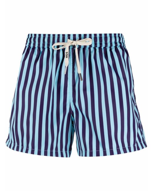 Nos Beachwear striped swim shorts