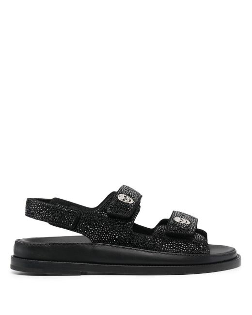 Philipp Plein crystal-embellished touch-strap sandals