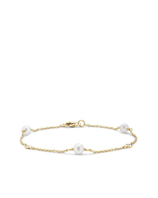Pragnell 18kt yellow Sundance pearl and diamond bracelet