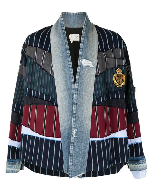 Greg Lauren patchwork long-sleeved jacket