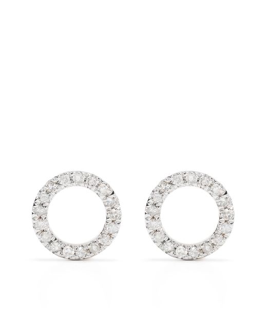 Djula 18kt yellow diamond Circle earrings