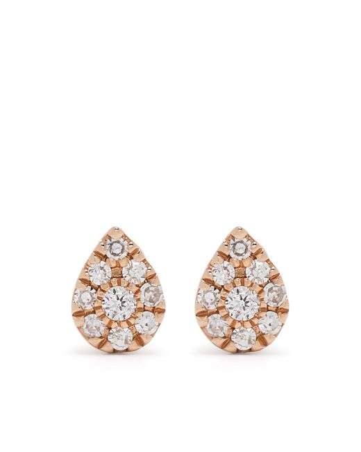 Djula 18kt rose gold diamond Pear earrings