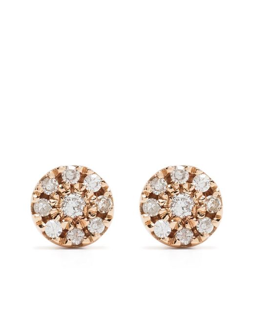 Djula 18kt rose gold diamond Target earrings