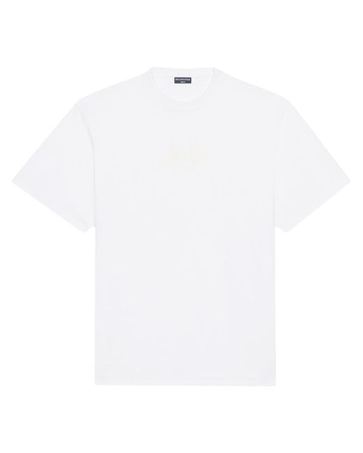 Balenciaga glow in the dark logo-patch T-shirt