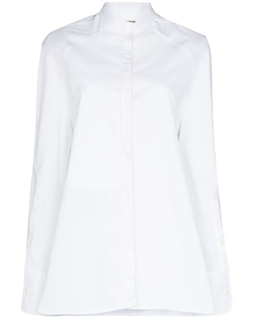 Tom Wood oversized collarless buttoned shirt