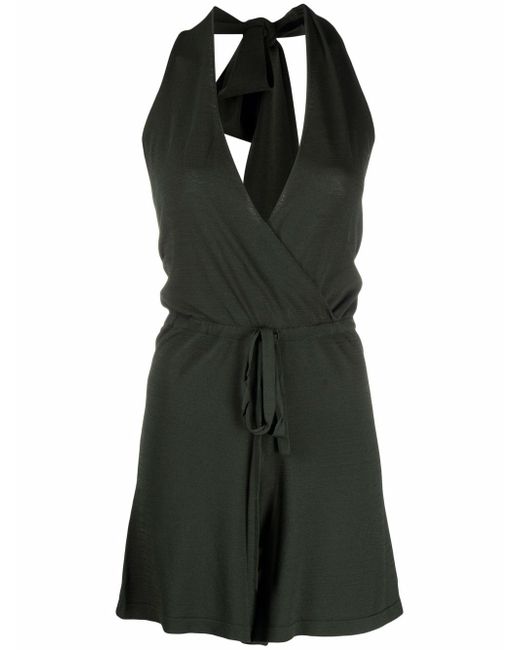 P.A.R.O.S.H. . V-neck tie-fastening playsuit