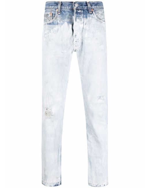Gallery Dept. GALLERY DEPT. mid-rise straight-leg bleached jeans