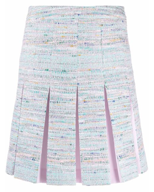 Karl Lagerfeld pleated tweed skirt