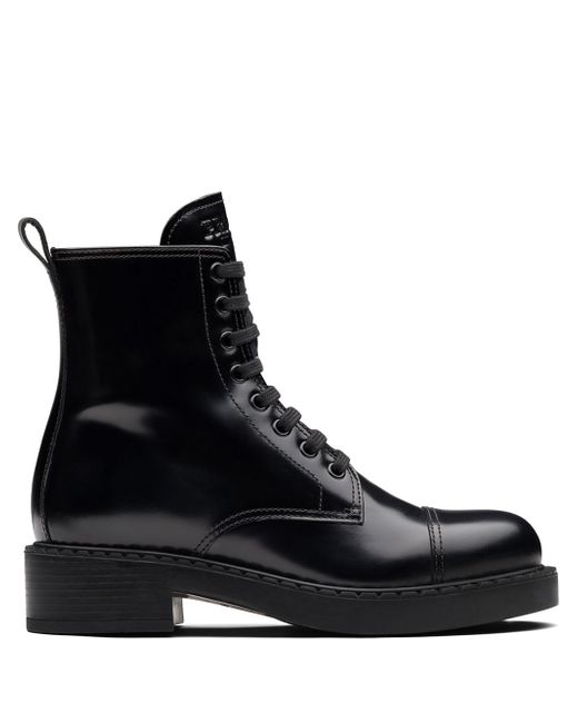 Prada lace-up ankle boots
