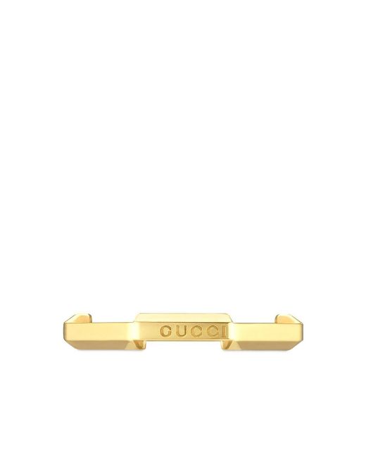 Gucci 18kt yellow Link to Love mirrored ring