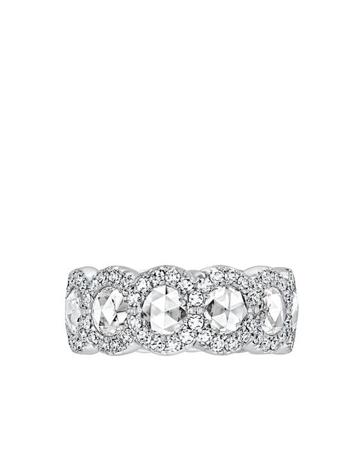 David Morris 18kt white gold diamond Rose Cut Full Eternity ring