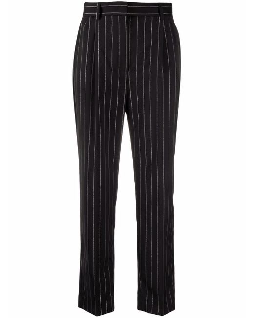Manuel Ritz pinstripe cigarette suit trousers