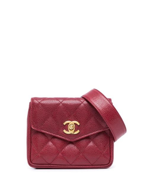 Chanel Pre-Owned CC diamond-quilted belt bag