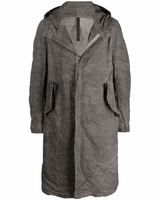 Poème Bohèmien crinkled hooded coat