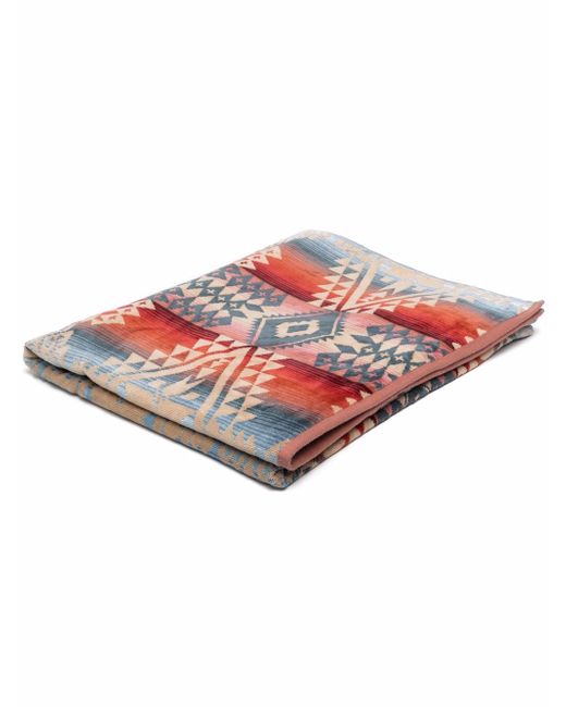 Pendleton patterned-jacquard cotton towel