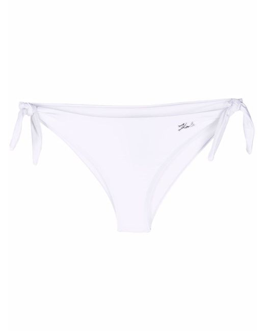Karl Lagerfeld logo-lettering bikini bottoms