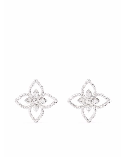 Roberto Coin 18kt gold Princess Flower stud earrings