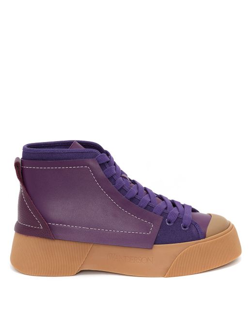 J.W.Anderson panelled high-top sneakers