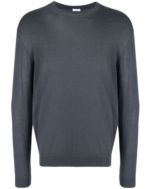 Malo crew-neck fitted jumper
