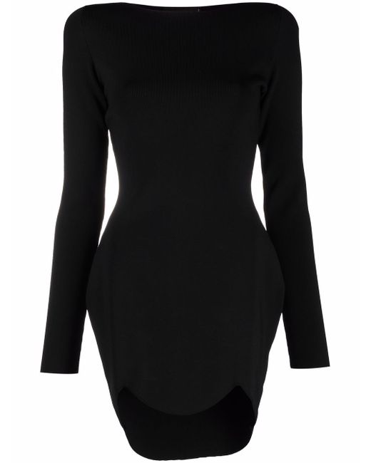 Dsquared2 scallop-hem knitted dress