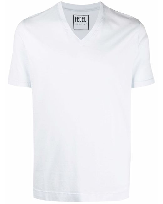Fedeli v-neck plain T-shirt