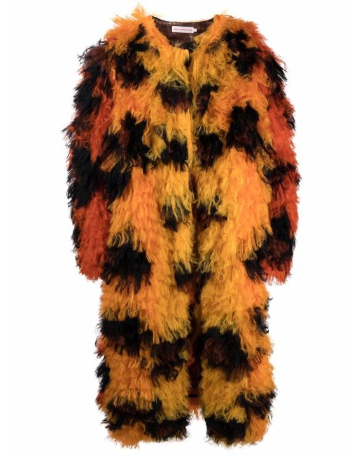 Walter Van Beirendonck Vintage leopard faux-fur coat