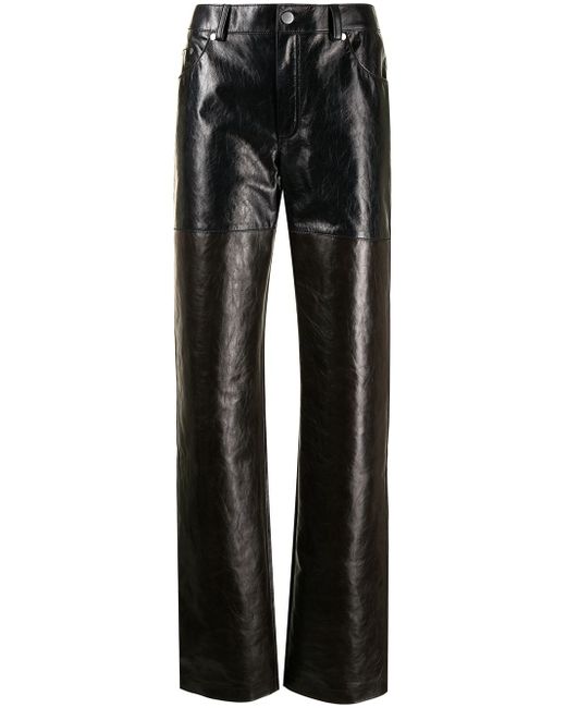 Peter Do Leather Combo pants