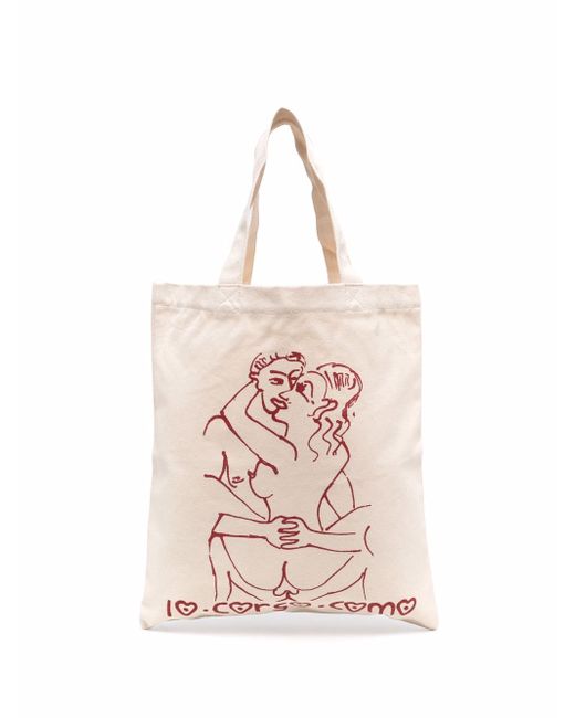 10 Corso Como illustrative-print tote bag