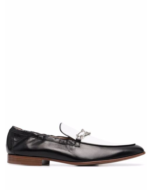 Lanvin contrast-panel loafers