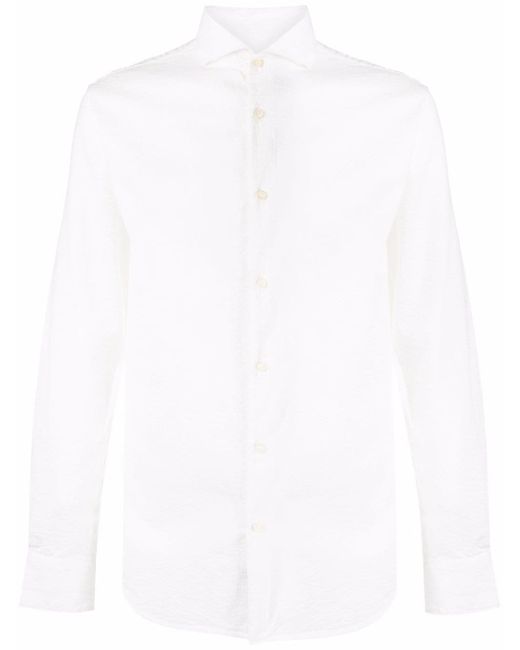 Deperlu pointed-collar cotton shirt